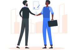 Two people agreeing on a plan for transfer pricing consulting services. They will later enter into a retainer agreement for greater certainty.